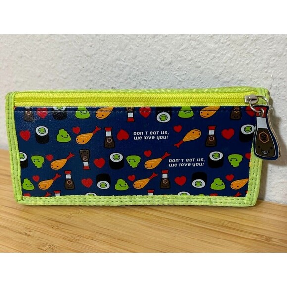 VTG Y2K David & Goliath Don't Eat Us, We Love You Sushi Trifold Wallet - Picture 1 of 7